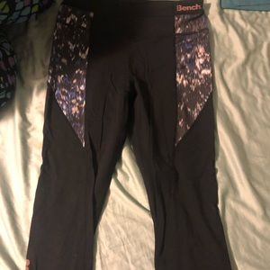 Black leggings with colorful accents